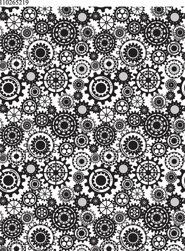 Seamless Vector Cogs - Saemless -Ceramic Decals- Enamel Decal - Glass ...